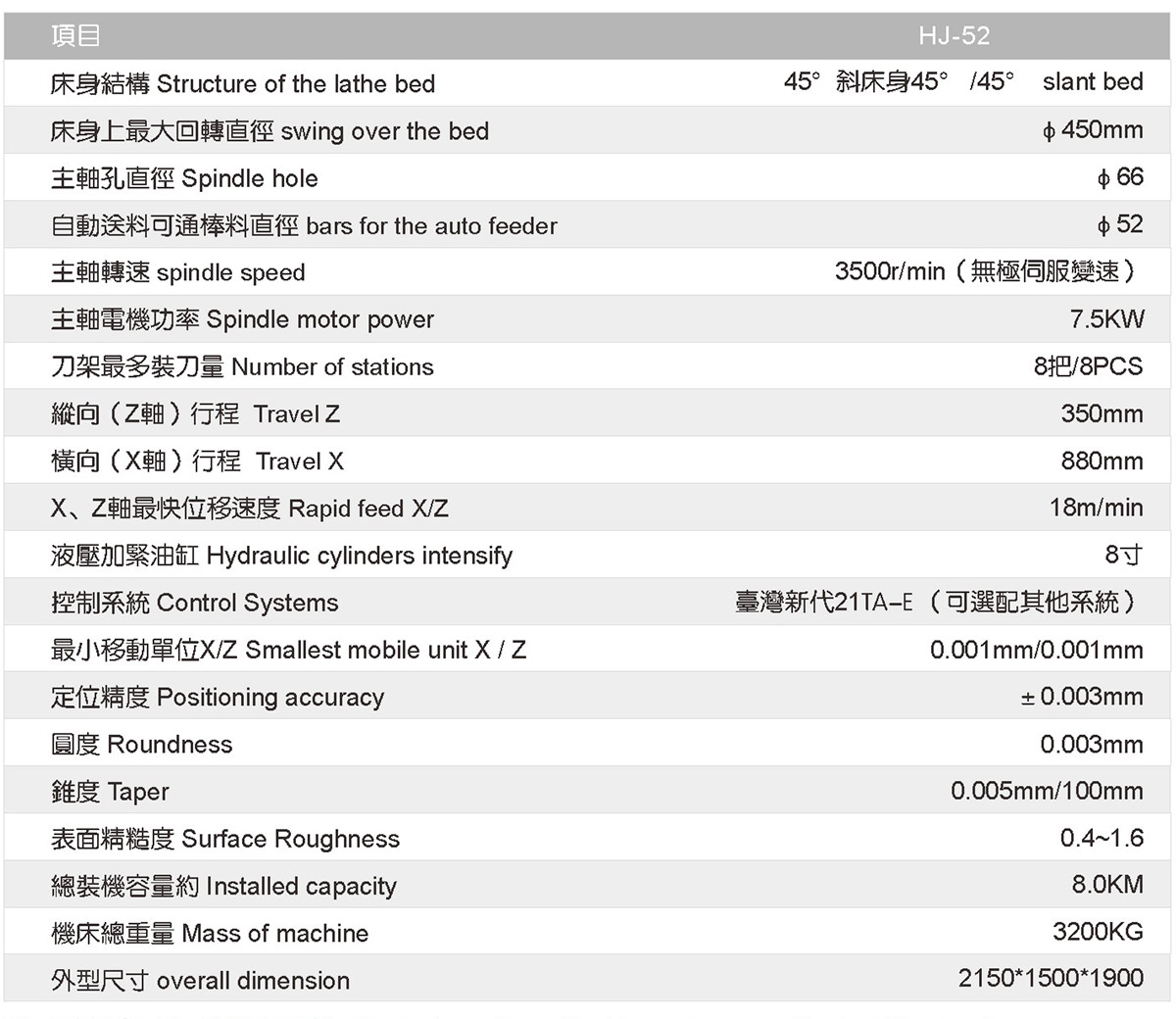 高速精密数控车床